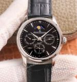 AAA Replica Jaeger-LeCoultre Master Ultra Thin Perpetual Watch Black Dial